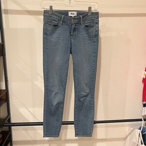 PAIGE Women's Light Blue Skinny Jeans